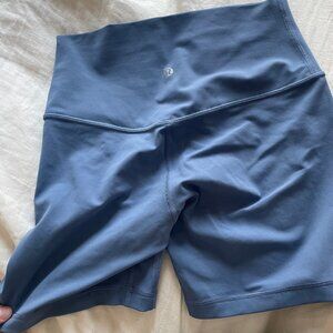 LULU LEMON ALIGN 6" SHORTS SIZE 6 OASIS BLUE